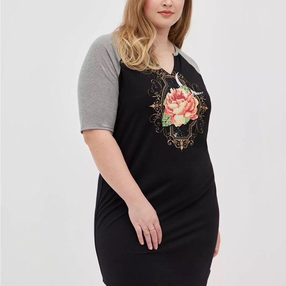 Torrid Black and Gray dress